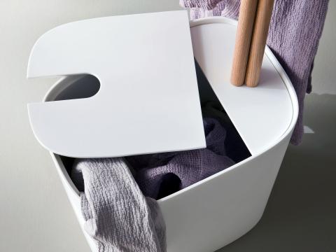 Badezimmer Ideen-wäschekorb design