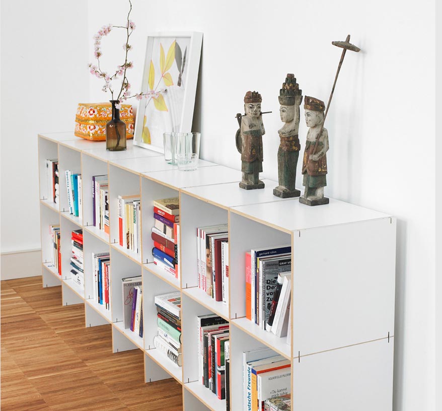 Bücherregal im Sideboard-Stil-bücherwand