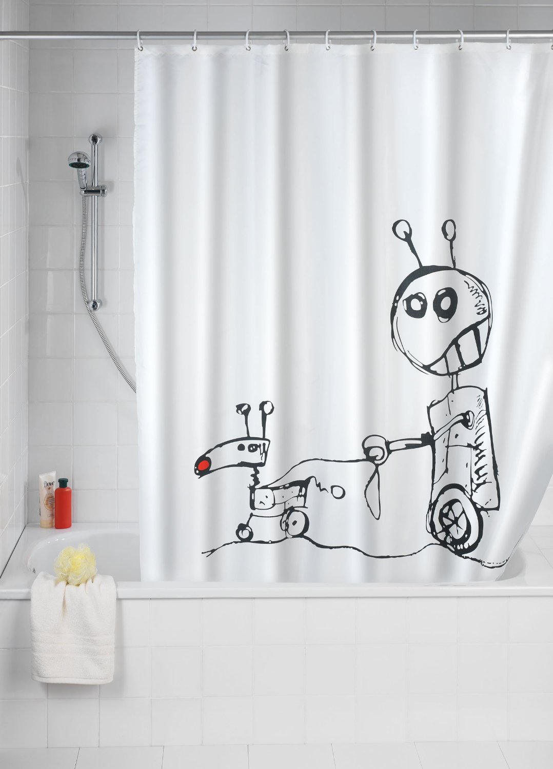 Duschvorhang Robots-duschvorhänge für badewannen
