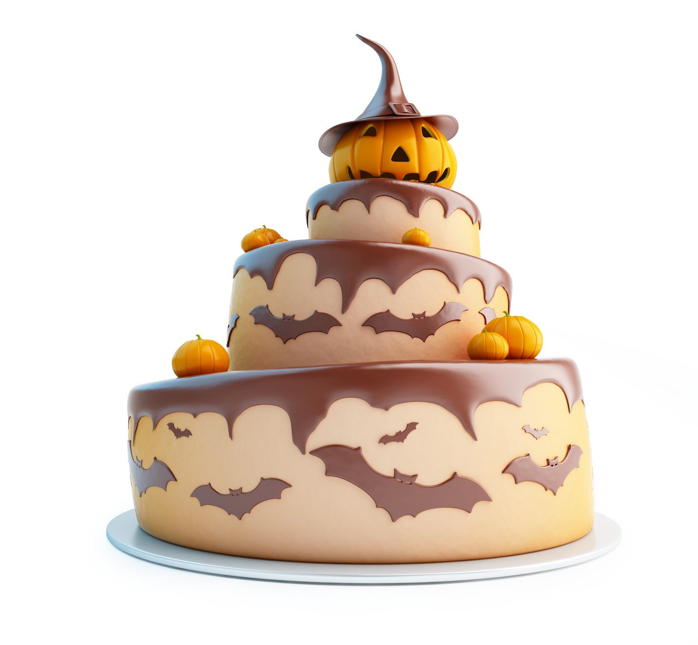 Halloween-Kuchen-Tortendekoration