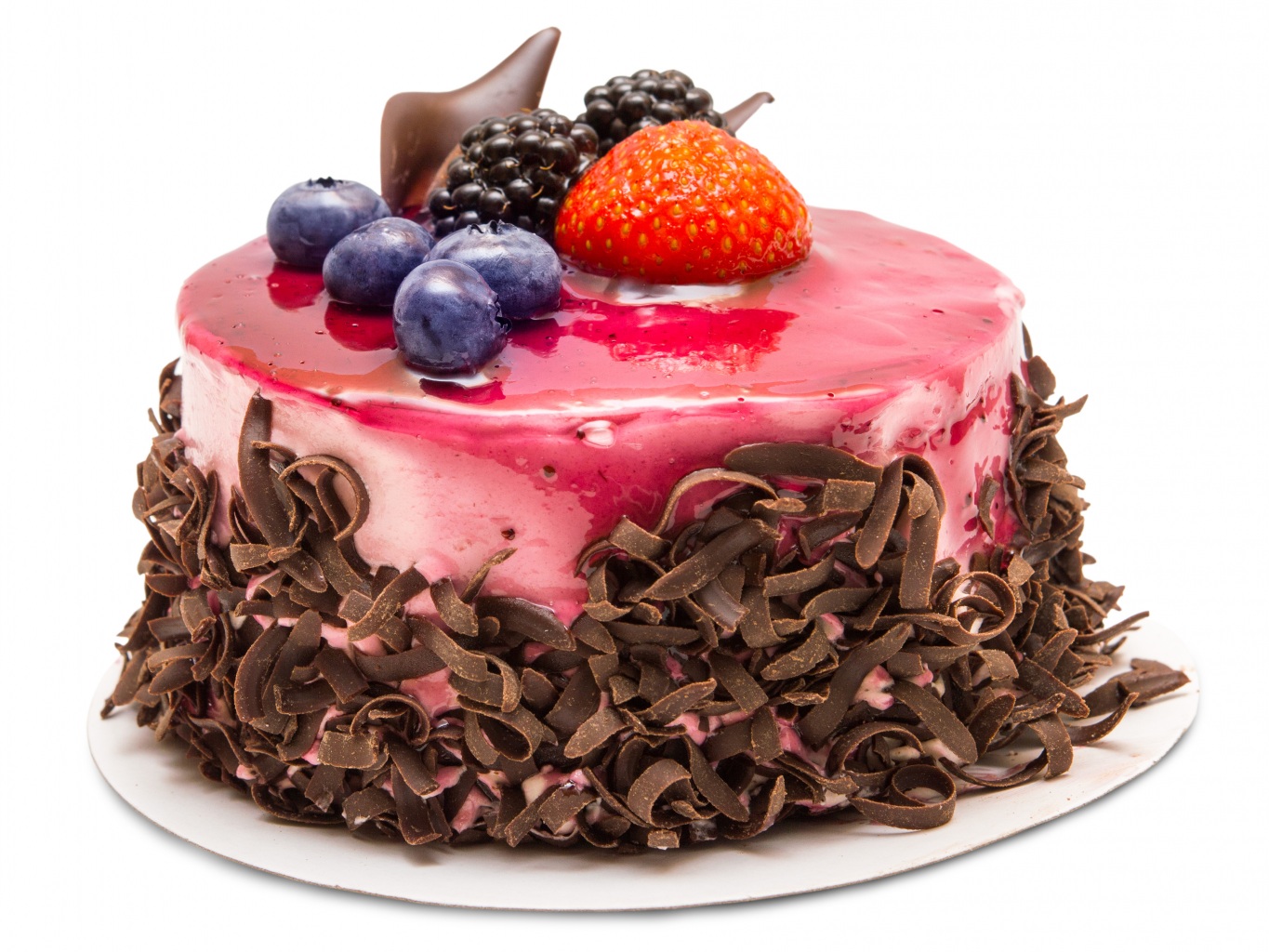 Kuchen Geburtstag weiße Frucht Erdbeere-Tortendekoration