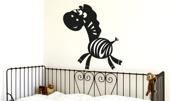 Zebra Wandtattoo Kinderzimmer-wandsticker kinderzimmer