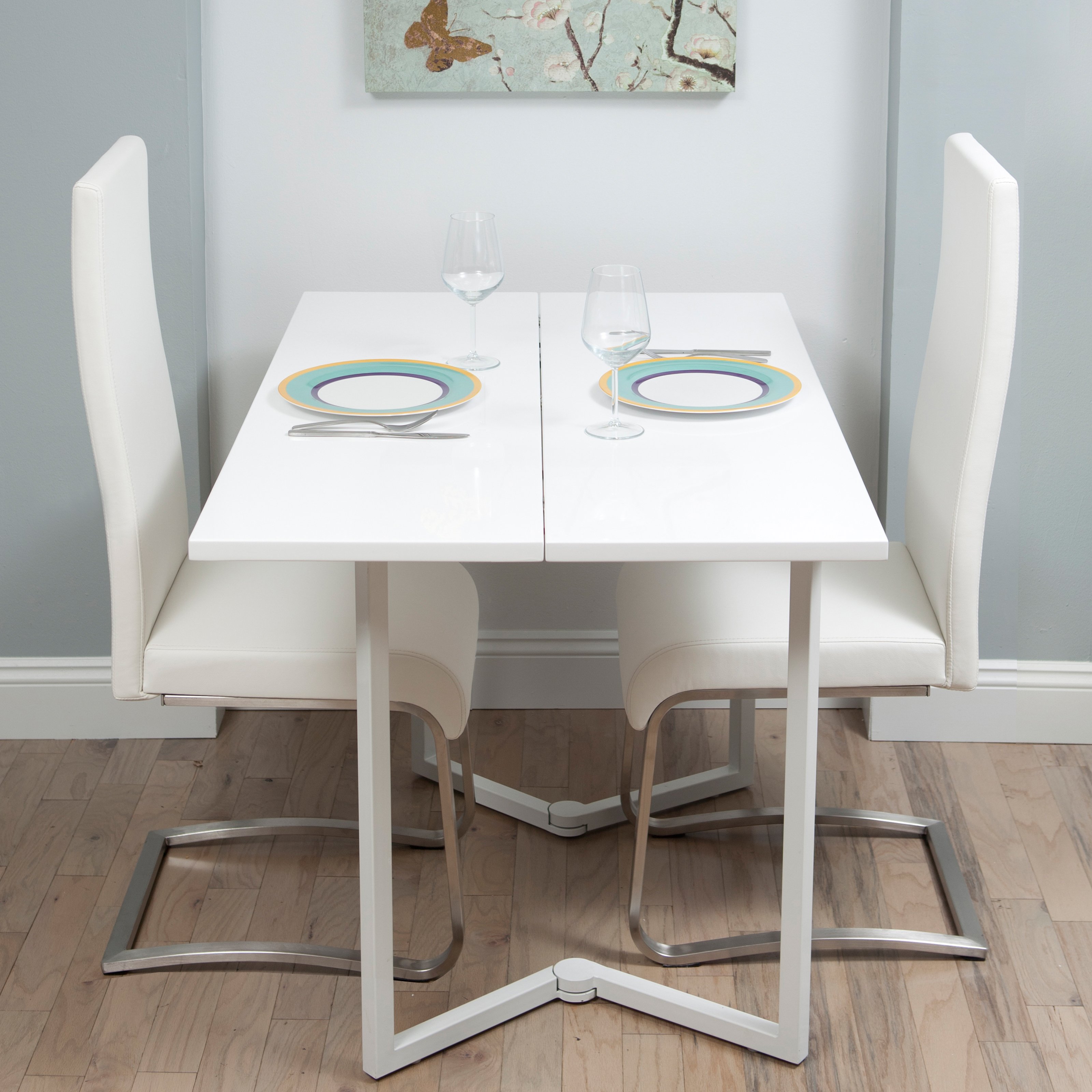 modern-Küchentische Stühle weiß