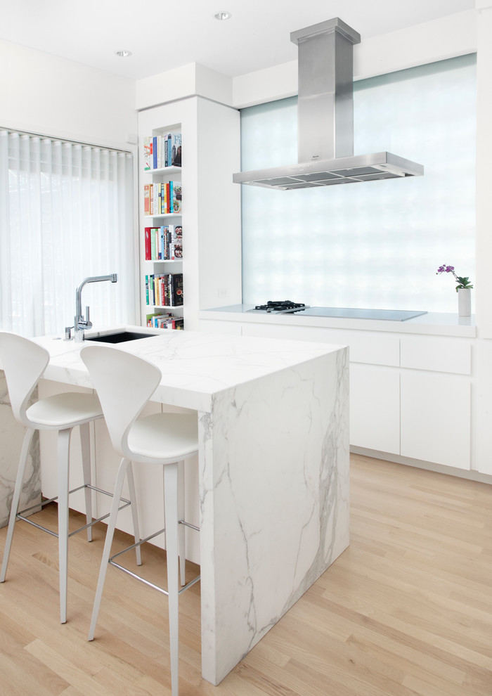 moderne minimalistische Küche Ideen minimalistische weißes