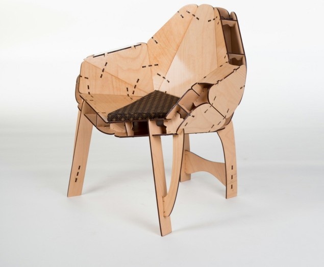 moderner-Stuhl-Sperrholz-designmöbel